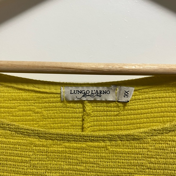 Lungo L’arno Made in Italy Women’s 100% Linen Top Size 3X - Picture 2 of 6